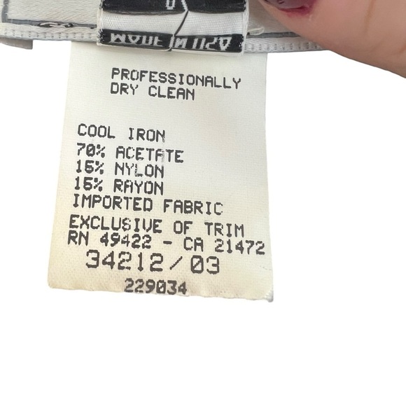 JESSICA MCCLINTOCK Gunne Sax Black Velvet Embroidered Puff Sleeve Dress Sz 9/10 - Picture 6 of 6